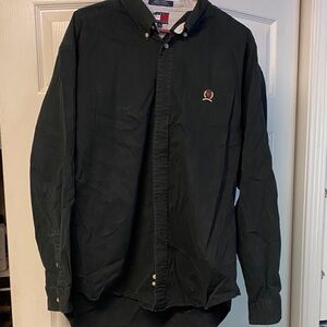 Tommy Hilfiger Black Button-Up Shirt